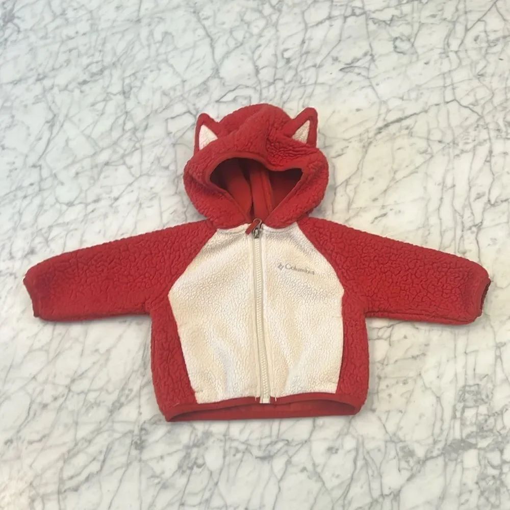 Fox hooded fleece Jacket 3-6 Mo with Ears